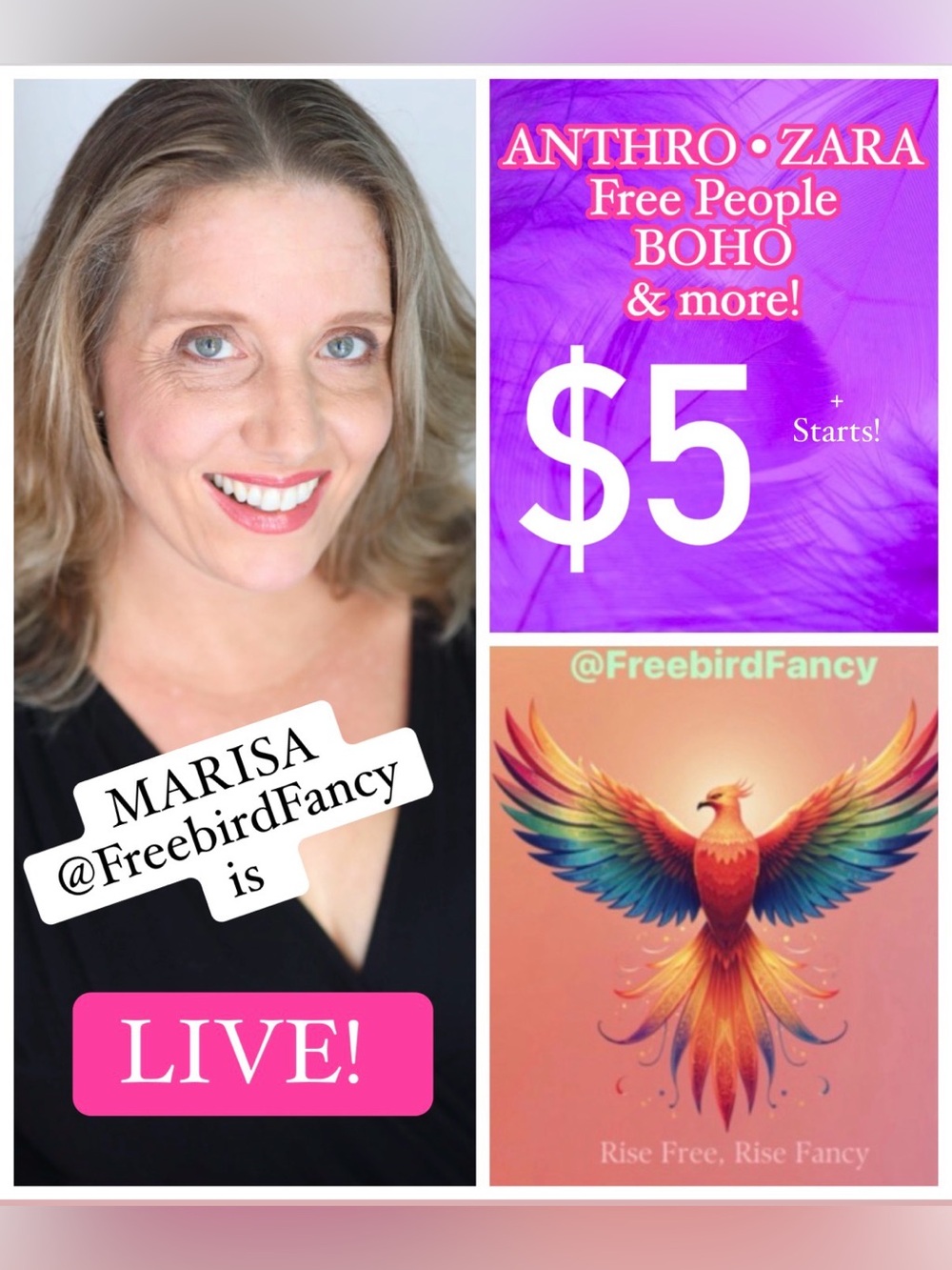 🌸Marisa is LIVE! $5+Starts Show! Join Now for some Fun & Fab Finds!!🌸 - Picture 1 of 10